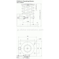 6002AH1 Thyssenkruppエレベーター用のオイルバッファー≤1.0m/s